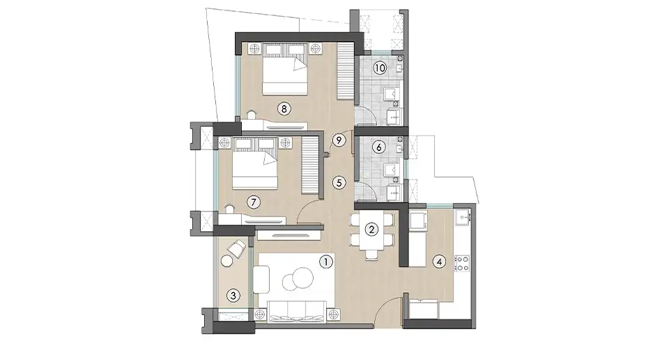 TenX District 9 Pokhran Road Parking Floor Plan TenX District 9 Pokhran Road Parking Floor Plan